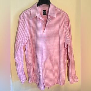 brooks brothers original polo shirt Pink Checkered 1XLT